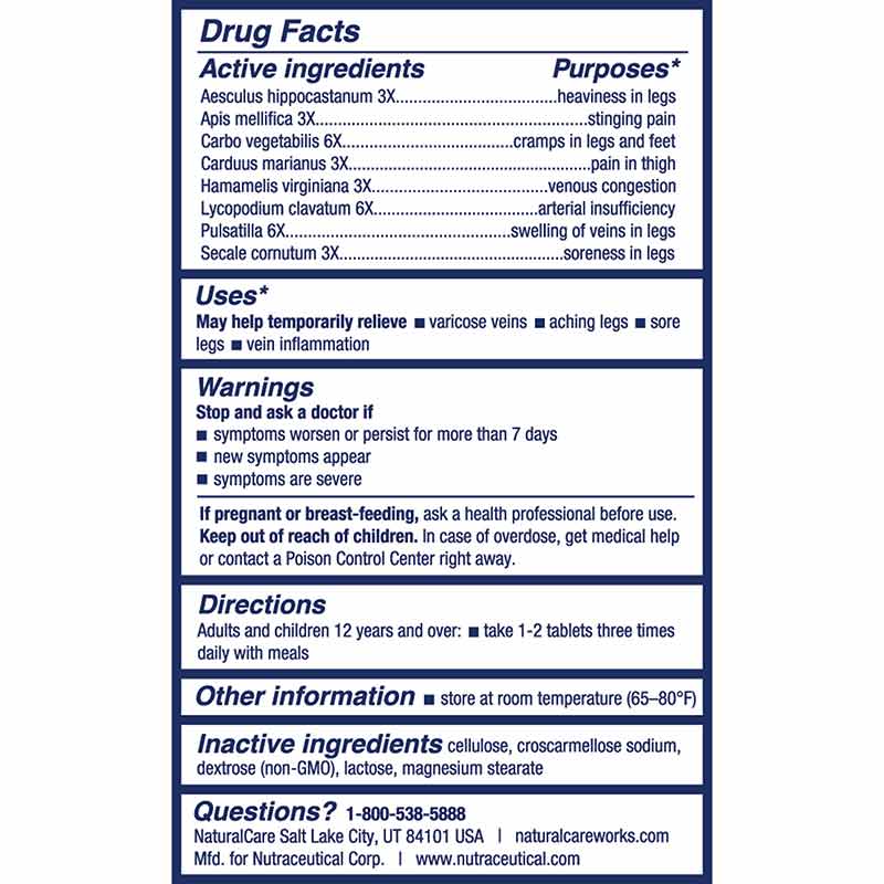 Vein-Gard Tablets, by NaturalCare, image #4