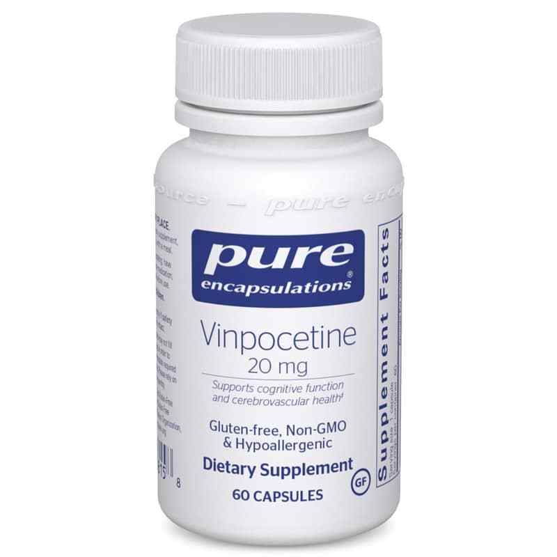 Vinpocetine 20 Mg, 60 Capsules, by Pure Encapsulations