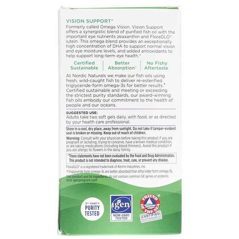 Vision Support Omega Blend, by Nordic Naturals, image #3