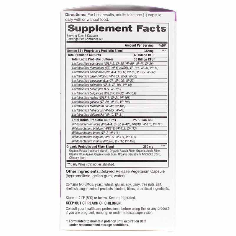 Vital Flora Women 55+ Daily Probiotic + Prebiotics, 60 Veg Capsules, by Vital Planet, image #2