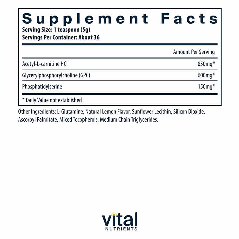 Vital Brain Powder, Vital Nutrients Natural Healthy Concepts Vital Brain Powder, Vital Nutrients Natural Healthy Concepts