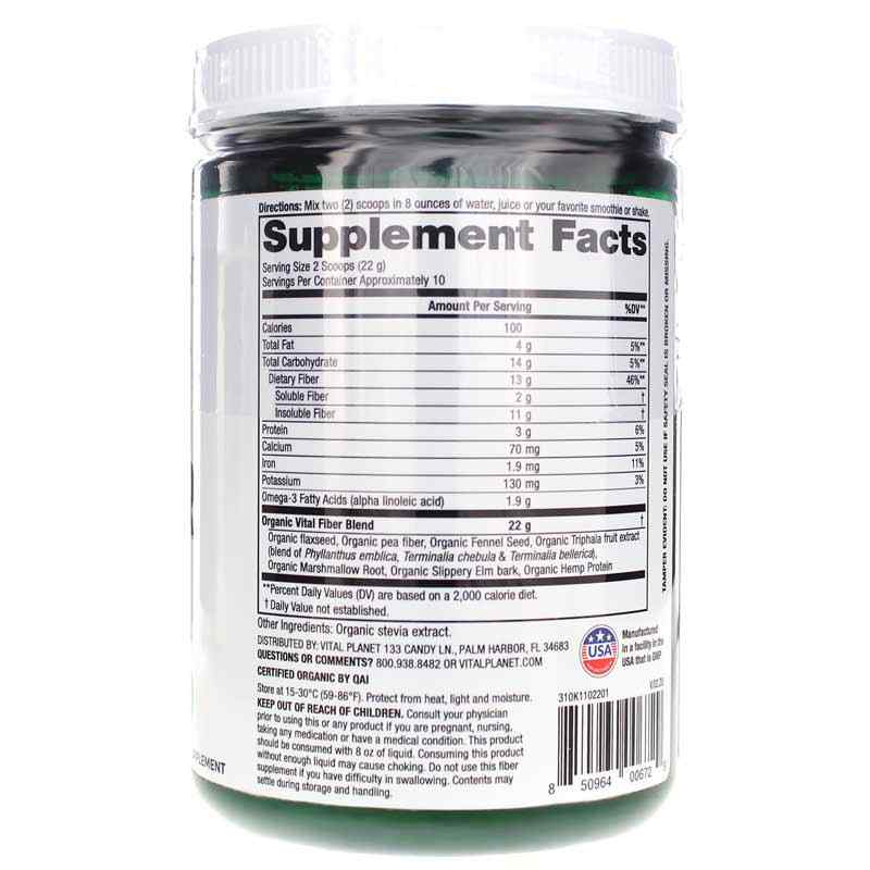 Vital FIBER Organic, by Vital Planet, image #2