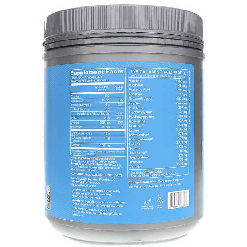 Vital Performance Protein Powder, Cold Brew Coffee, by Vital Proteins, image #2