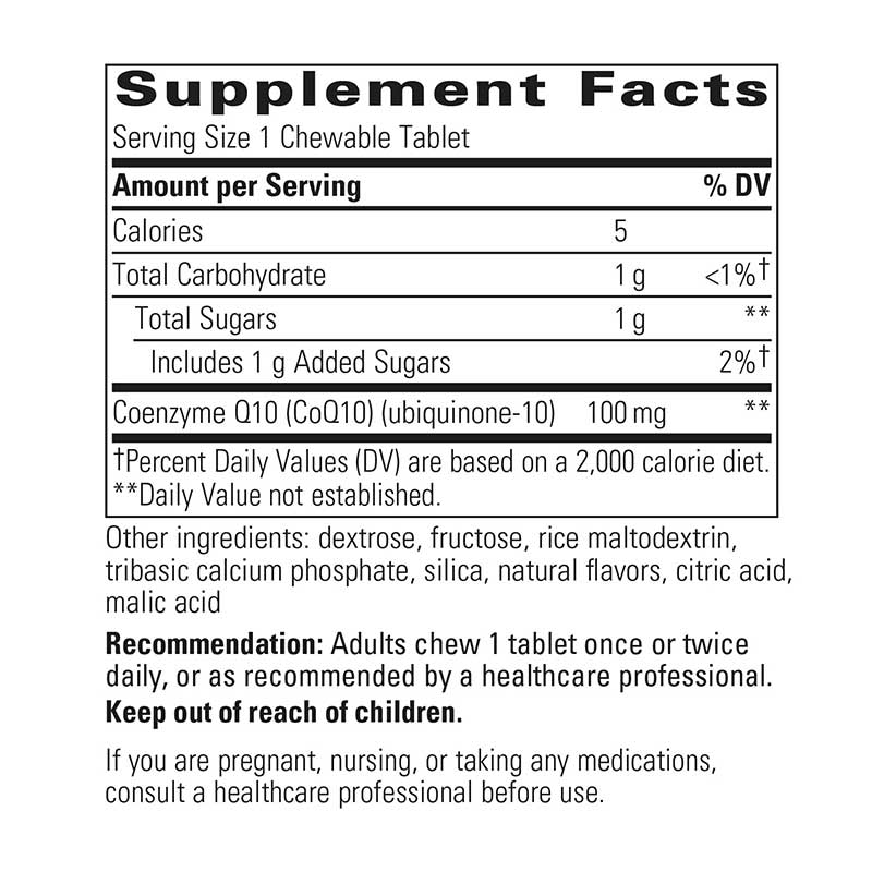 Vitaline CoQ10 100 Mg Chewable, Tropical Fruit, by Integrative Therapeutics, image #4