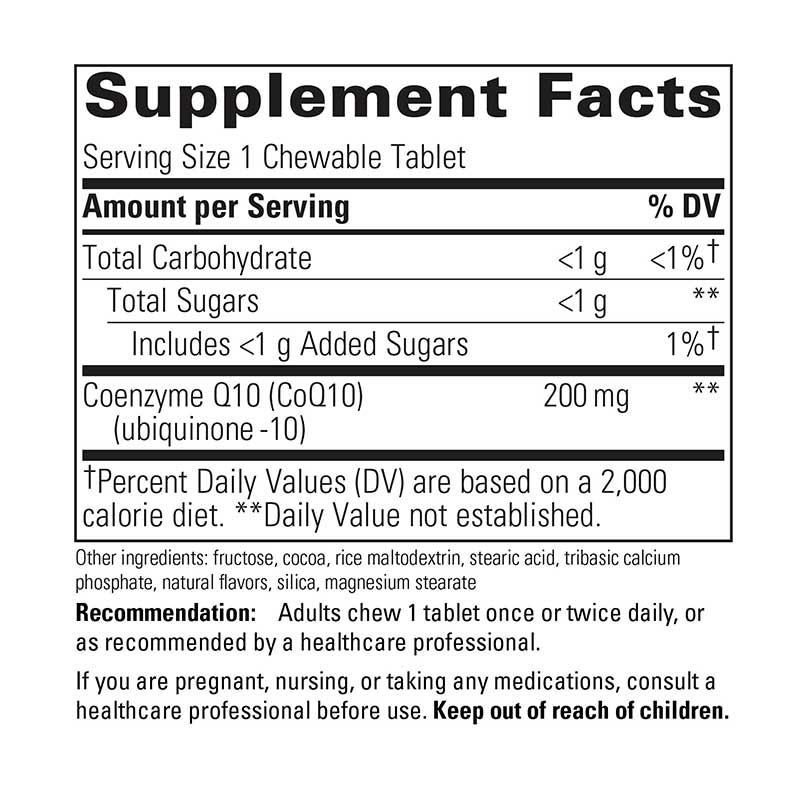Vitaline CoQ10 200 Mg Chewable, Chocolate, by Integrative Therapeutics, image #4