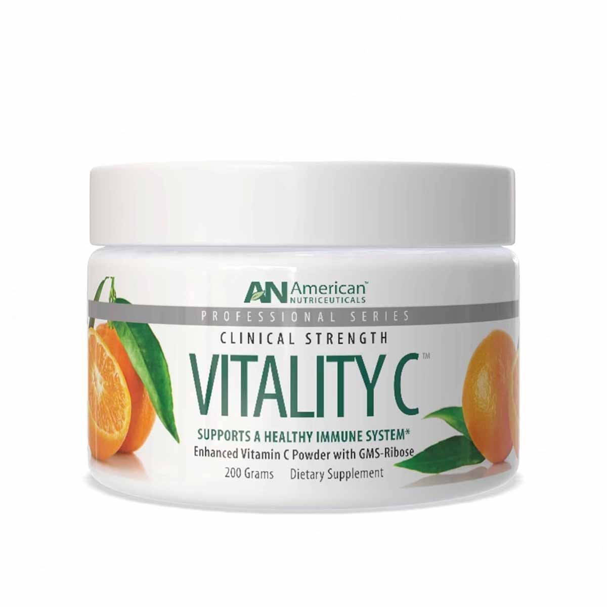 Vitality C Vitamin C Powder, 200 Grams, by American Nutriceuticals