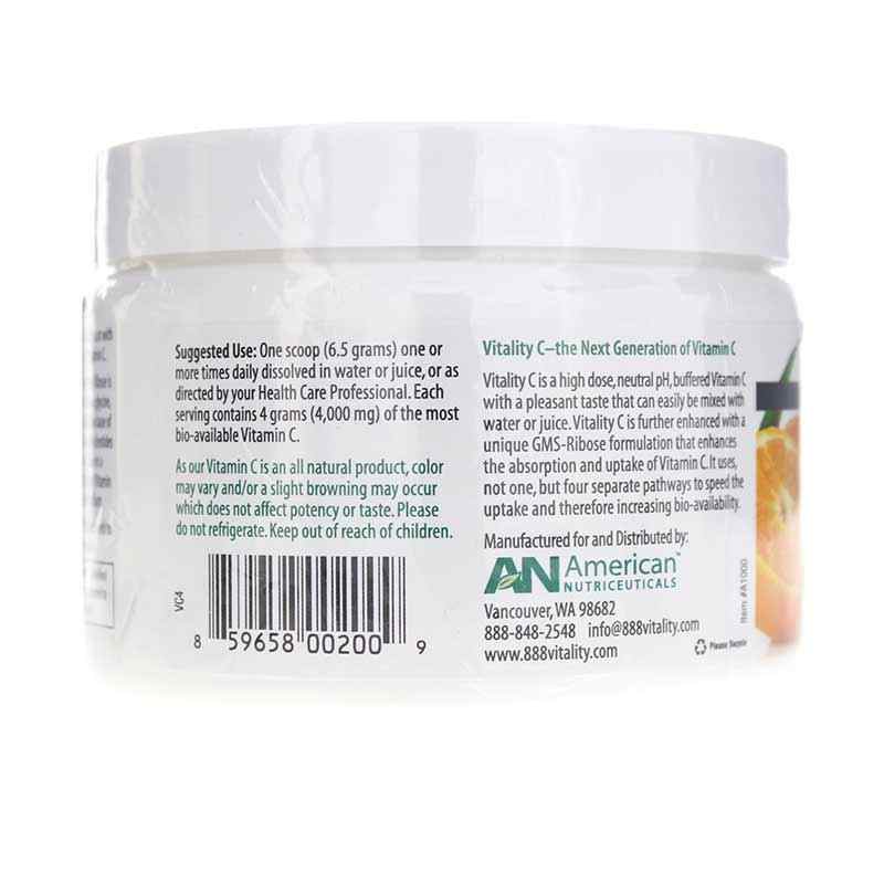Vitality C Vitamin C Powder, by American Nutriceuticals, image #3