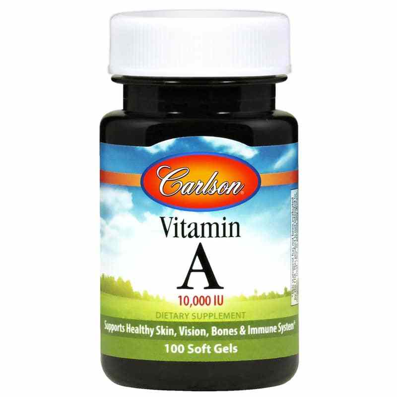 Vitamin A 10, 100 Softgels, by Carlson Labs