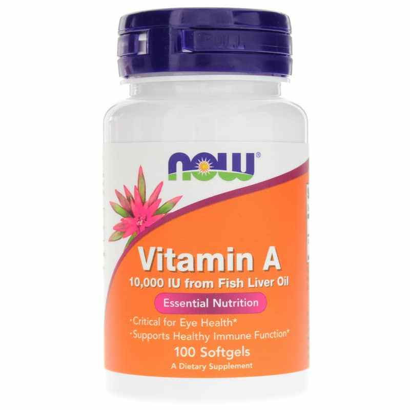 Vitamin A 10,000 IU from Fish Liver Oil, by NOW Foods