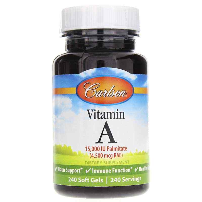Vitamin A Palmitate 15,000 IU, by Carlson Labs