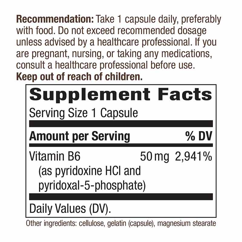 Vitamin B-6 50 Mg, by Natures Way, image #2