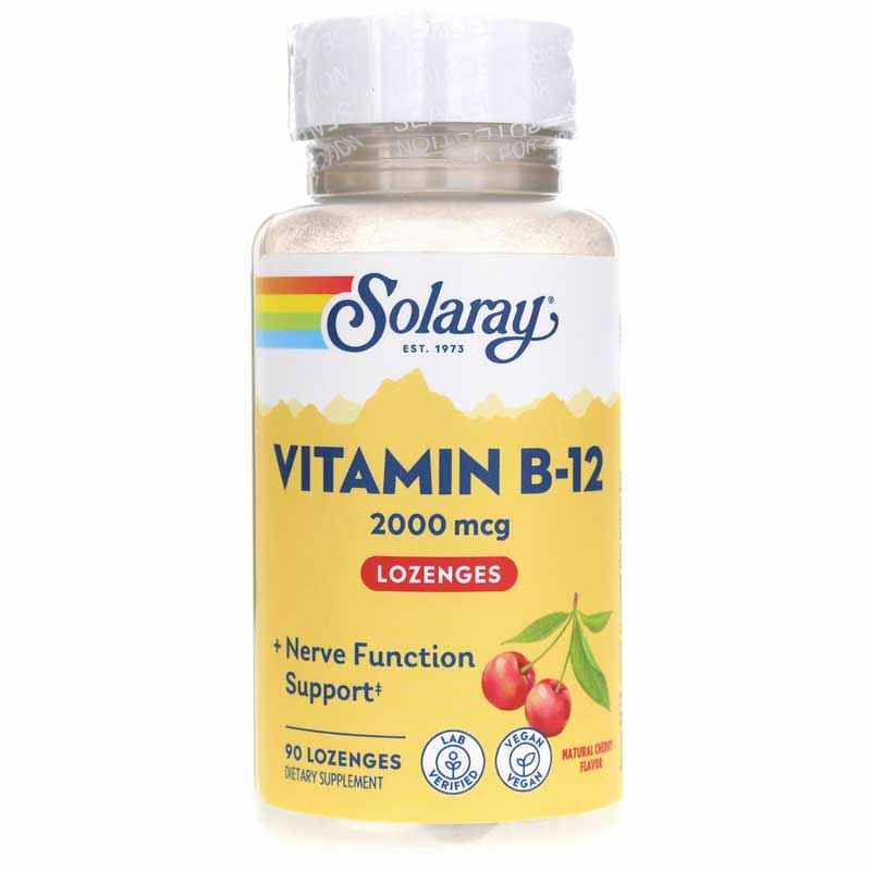 Vitamin B-12 2000 Mcg in Natural Cherry Flavor, by Solaray