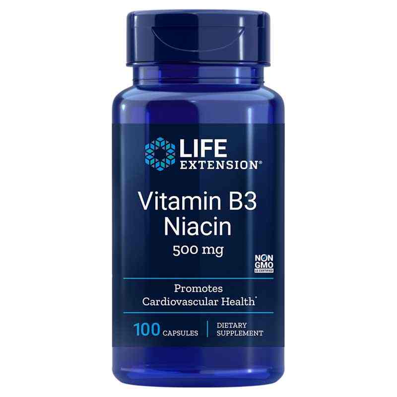 Vitamin B3 Niacin 500 Mg, by Life Extension
