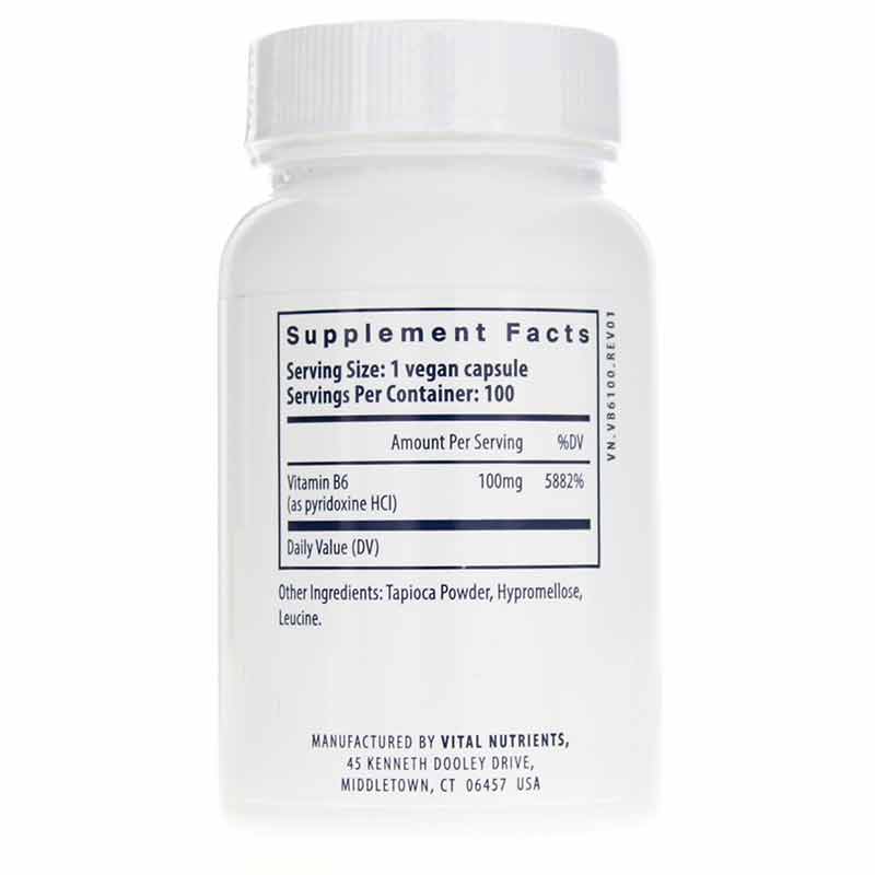 Vitamin B6 100 Mg, by Vital Nutrients, image #2