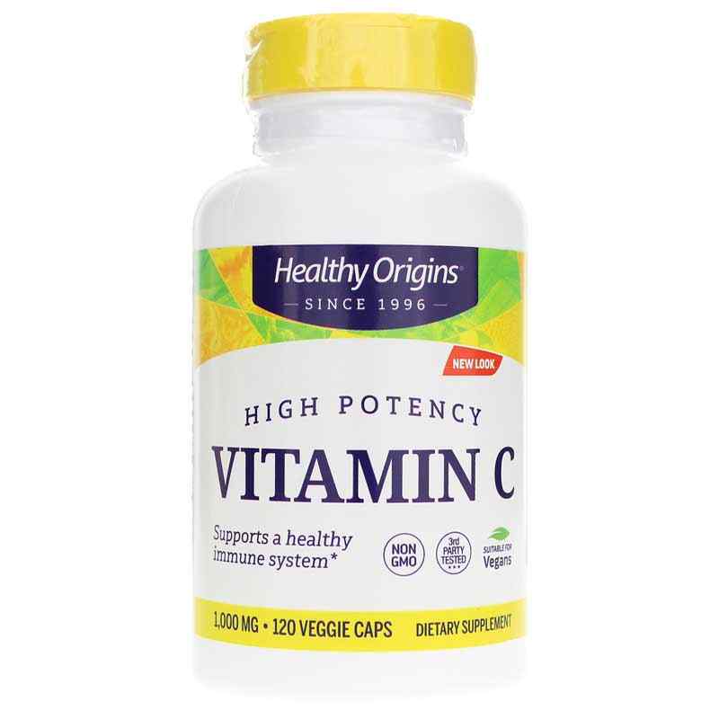 Vitamin C 1000 Mg, 120 Veg Capsules, by Healthy Origins