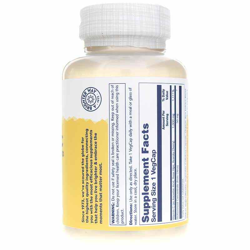 Vitamin C 1000 Mg with Bioflavonoid Concentrate, 100 Veg Capsules, by Solaray, image #2