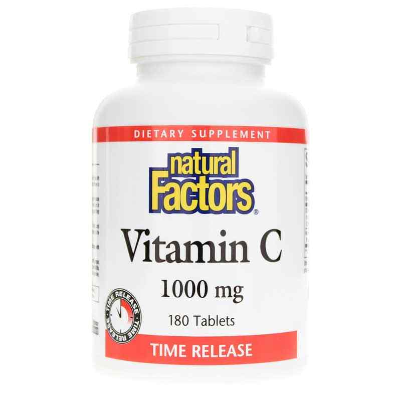 Vitamin C 1000 Mg Time Release, 180 Tablets, by Natural Factors