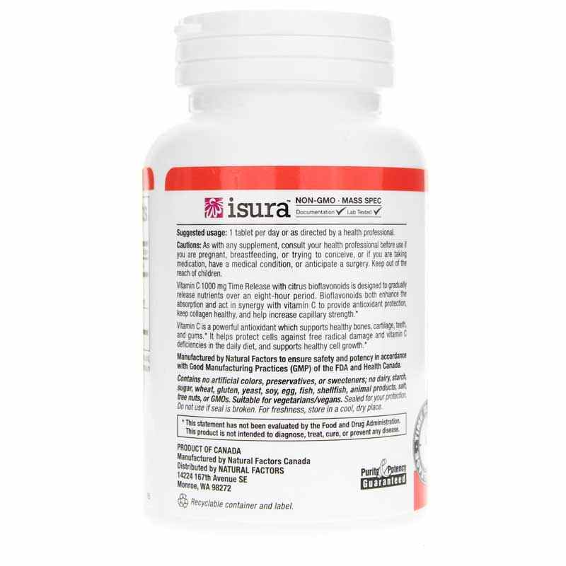 Vitamin C 1000 Mg Time Release, 90 Tablets, by Natural Factors, image #3