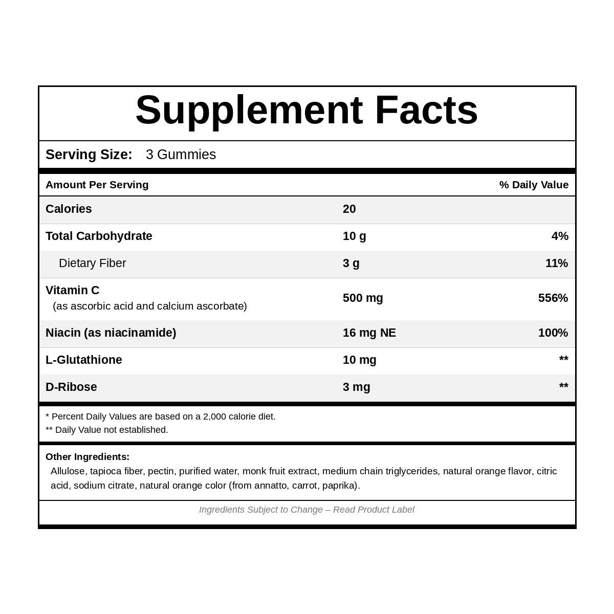 Vitamin C 500 Gummies, by NutriDyn