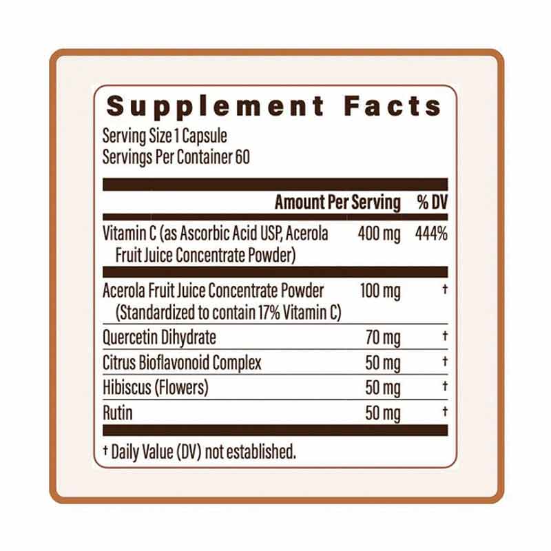 Vitamin C, 60 Capsules, by Utzy Naturals, image #2