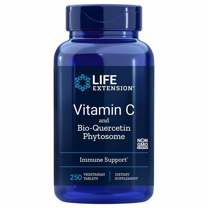 Vitamin C & Bio-Quercetin Phytosome, 250 Veg Tablets, by Life Extension