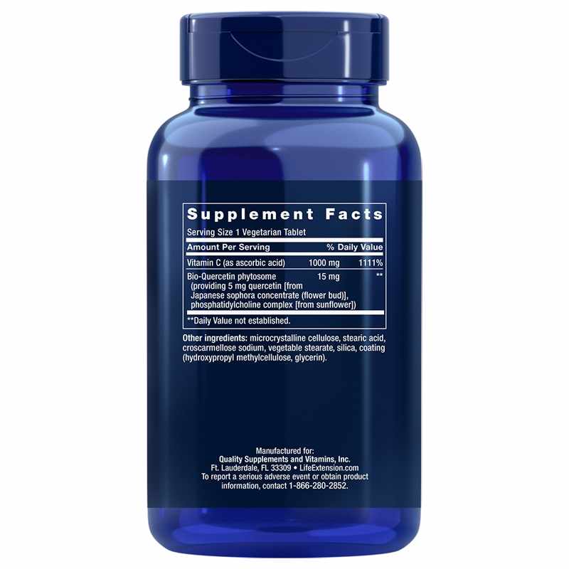 Vitamin C & Bio-Quercetin Phytosome, 250 Veg Tablets, by Life Extension, image #2