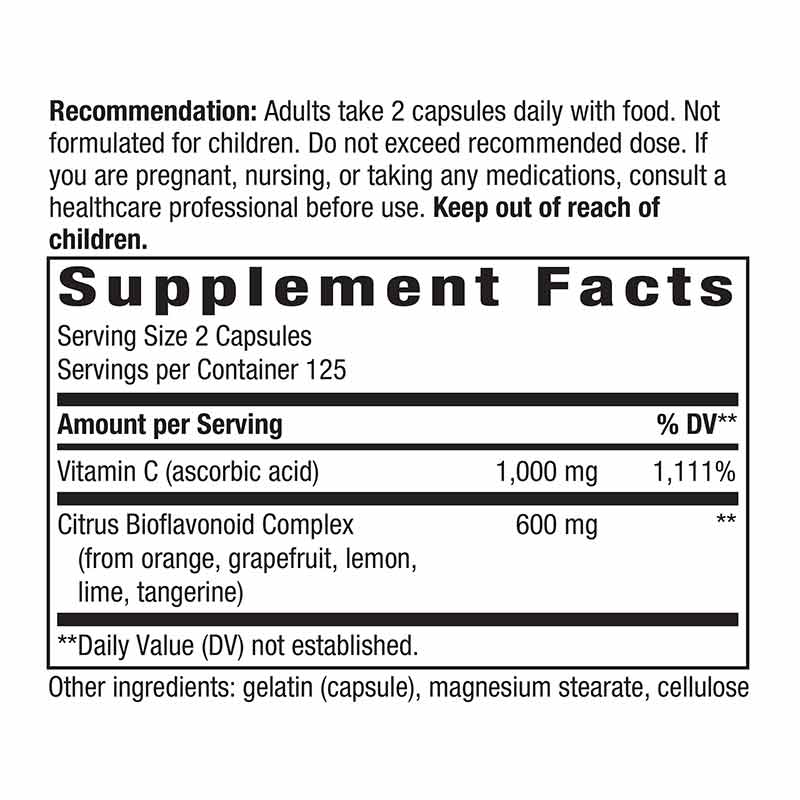 Vitamin C with Bioflavonoids, 250 Capsules, by Natures Way, image #2