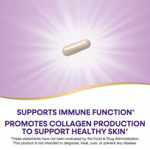 Tan capsule supplement against purple background with radiating light effect.