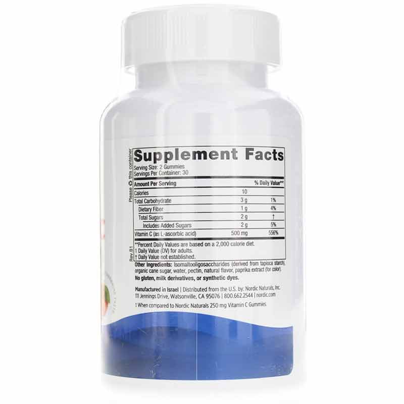 Vitamin C Extra Strength Gummies, 60 Gummies, by Nordic Naturals, image #2