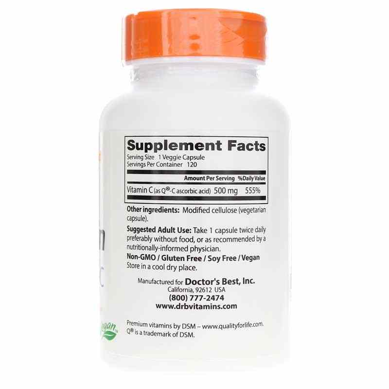 Vitamin C with Q-C 500 Mg, by Doctors Best, image #2