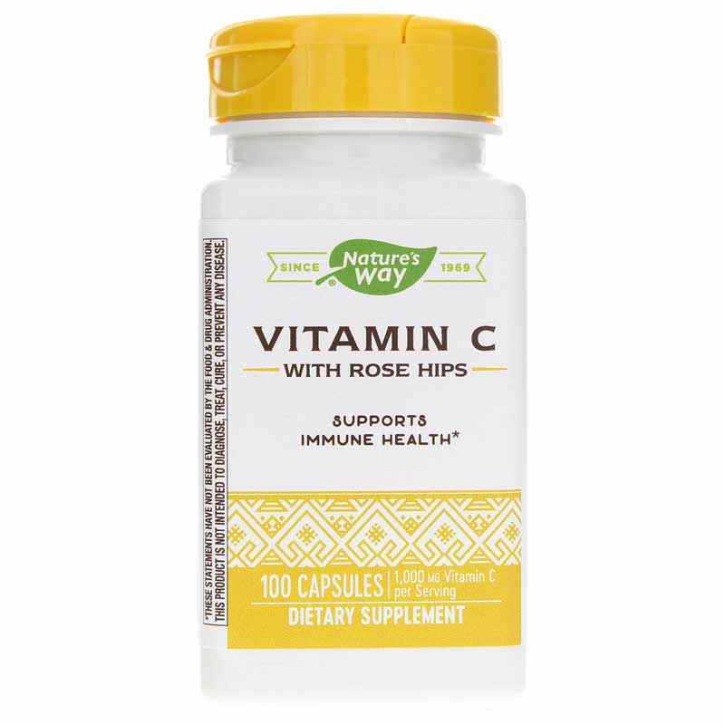 Vitamin C with Rose Hips, 100 Capsules, by Natures Way