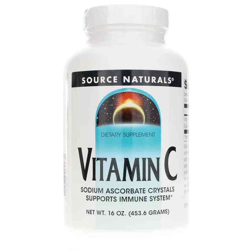 Vitamin C Sodium Ascorbate Crystals, 16 Oz, by Source Naturals