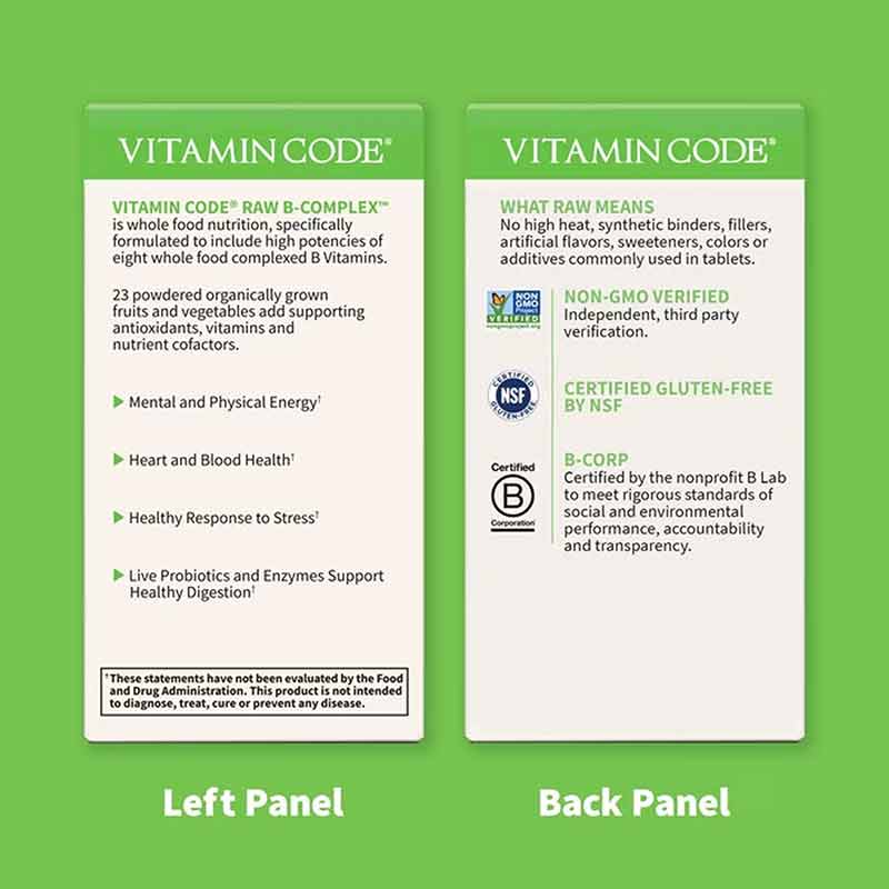 Vitamin Code Raw B-Complex, 120 Veg Capsules, by Garden of Life, image #3