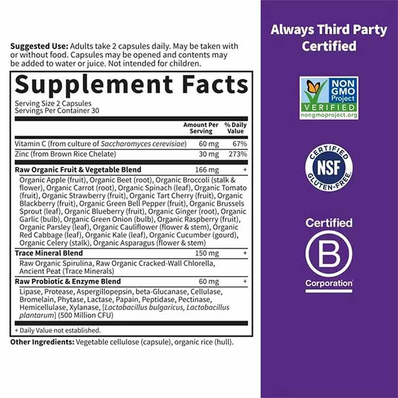 Vitamin Code Raw Zinc 30 Mg, by Garden of Life, image #2