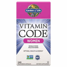Vitamin Code Women Raw Whole Food Multivitamin, 240 Veg Capsules, by Garden of Life