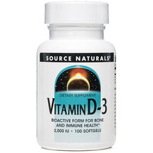 Vitamin D-3 2,000 IU, by Source Naturals