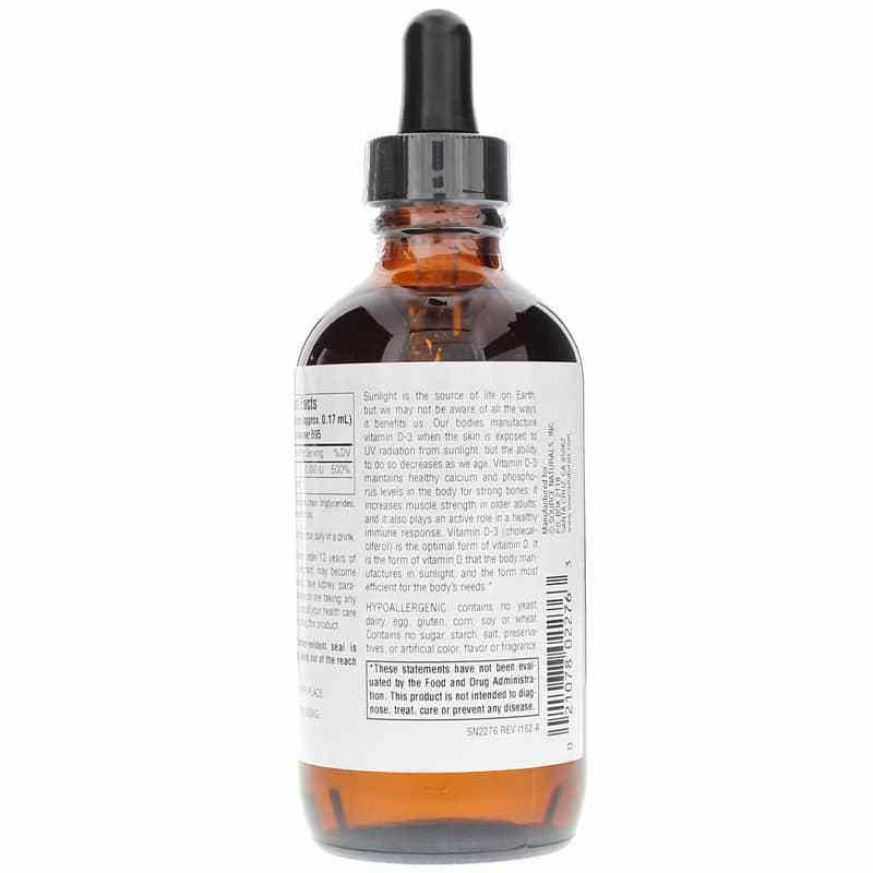 Vitamin D-3 Liquid, 4 Oz, by Source Naturals, image #3