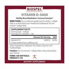 Vitamin D-5000, by BioSpec, image #2
