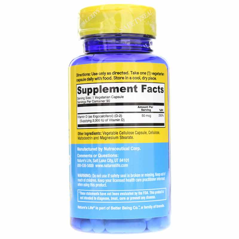 Vitamin D-2 2,000 IU, by Natures Life, image #2