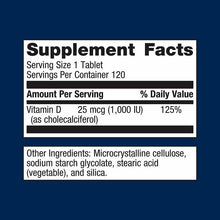 Vitamin D3 1000, 120 Tablets, by Metagenics, image #2