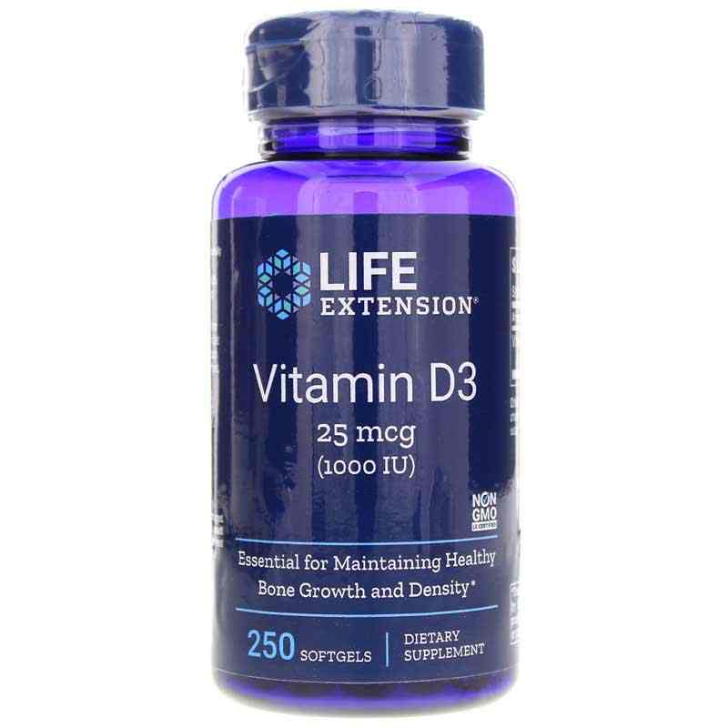 Vitamin D3 1000 IU, by Life Extension