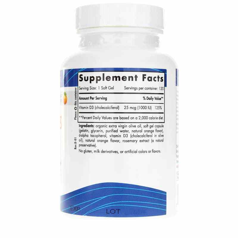 Vitamin D3 1000 IU, by Nordic Naturals, image #2