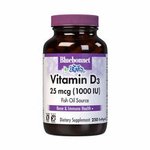 Vitamin D3  25 Mcg (1000 IU), by Bluebonnet