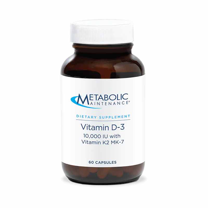 Vitamin D3 10,000IU with Vitamin K2 MK-7, by Metabolic Maintenance