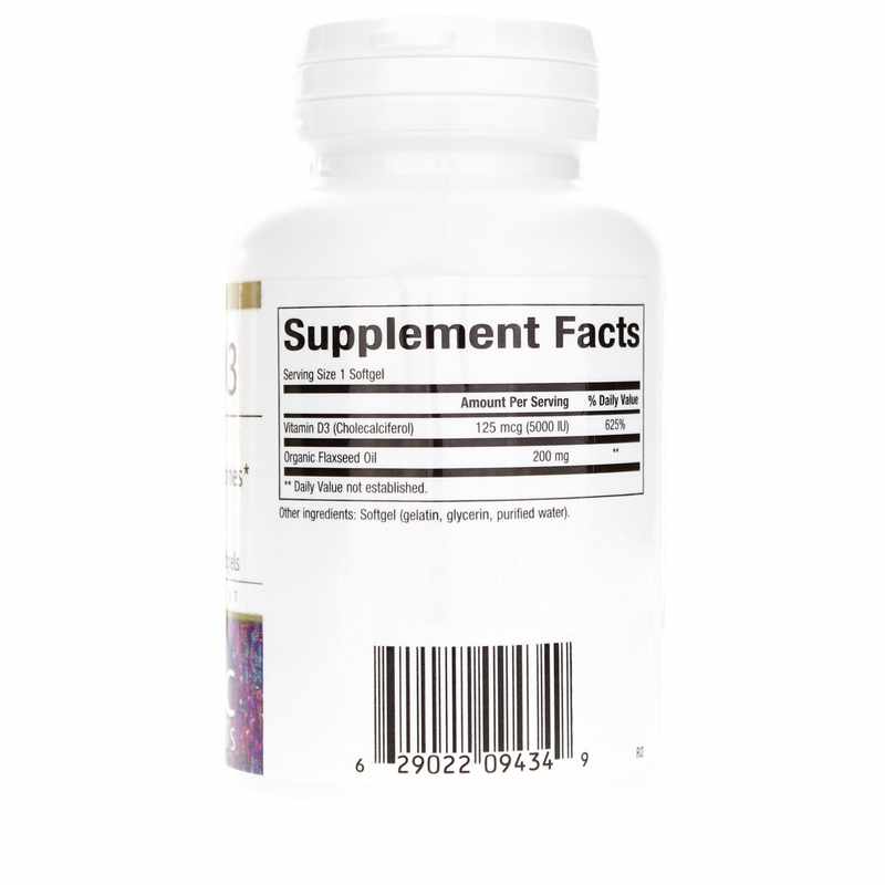 Vitamin D3 125 Mcg (5000 IU), by Bioclinic Naturals, image #2