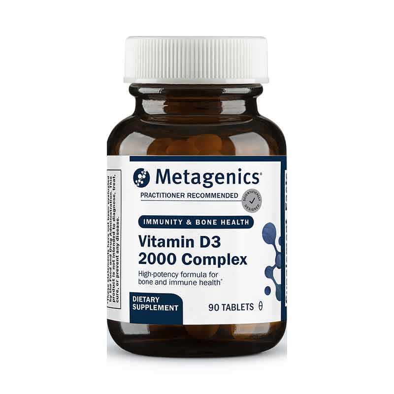 Vitamin D3 2000 Complex, 90 Tablets, by Metagenics