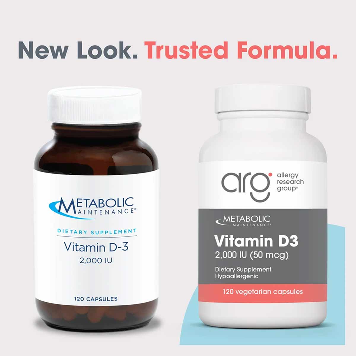 Vitamin D3 2,000 IU, 120 Capsules, by Allergy Research Group