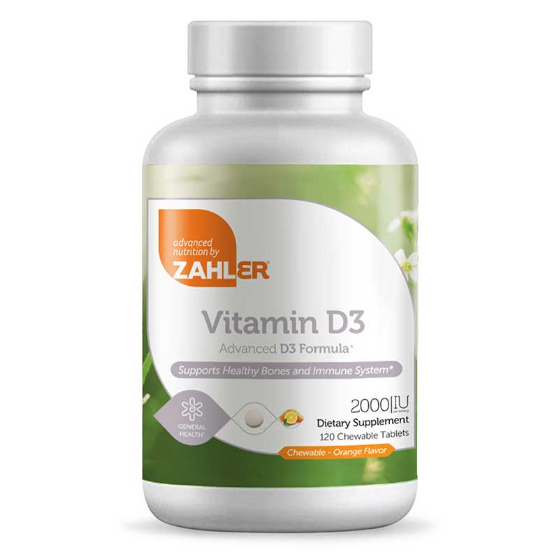Vitamin D3 2000 IU Chewable, by Zahler