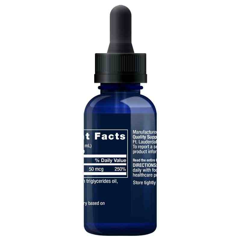 Vitamin D3 2000 IU Liquid, Mint, by Life Extension, image #3