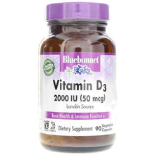 Vitamin D3 2000 IU, by Bluebonnet